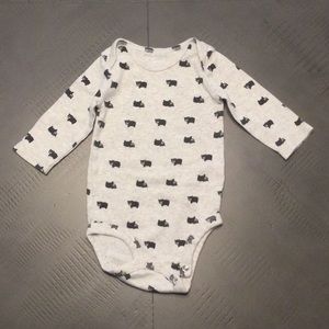 Carter’s Long Sleeve Onesie w/ Overlap Shoulder
